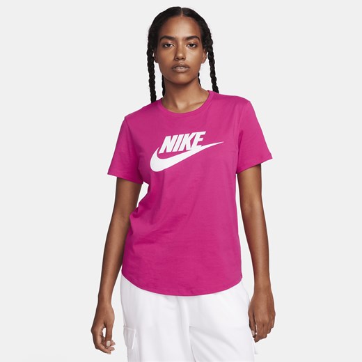 Damski T-shirt z logo Nike Sportswear Essentials - Różowy Nike L Nike poland