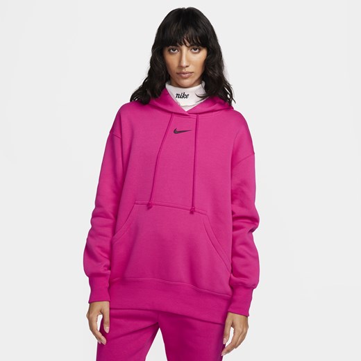 Damska bluza z kapturem o kroju oversize Nike Sportswear Phoenix Fleece - Różowy Nike L (EU 44-46) Nike poland