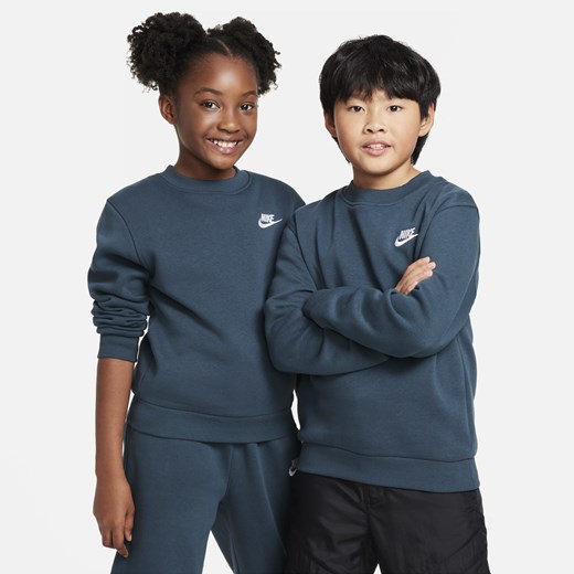 Bluza dresowa dla dużych dzieci Nike Sportswear Club Fleece - Zieleń Nike M Nike poland