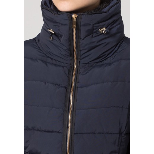 Benetton Kurtka zimowa dark navy zalando szary kaptur
