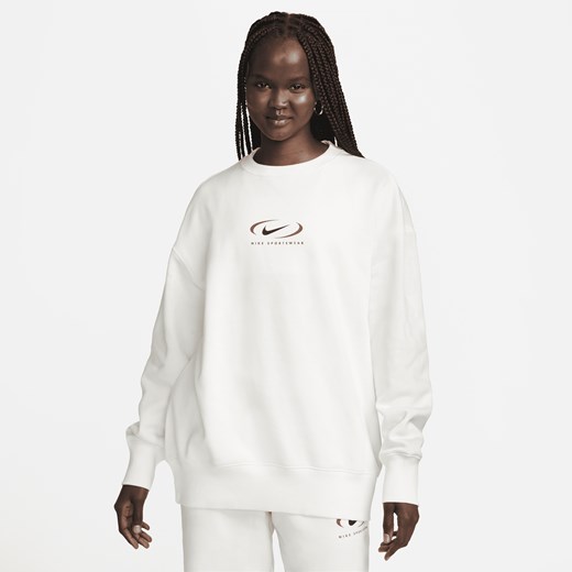 Damska bluza dresowa z półokrągłym dekoltem o kroju oversize Nike Sportswear Nike L Nike poland