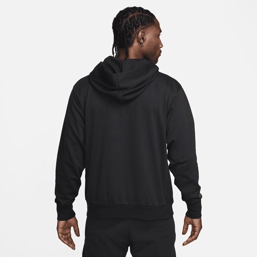 Bluza męska Nike w sportowym stylu czarna jesienna w nadruki 