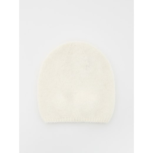 Reserved - Czapka beanie z alpaką - złamana biel Reserved ONE SIZE Reserved