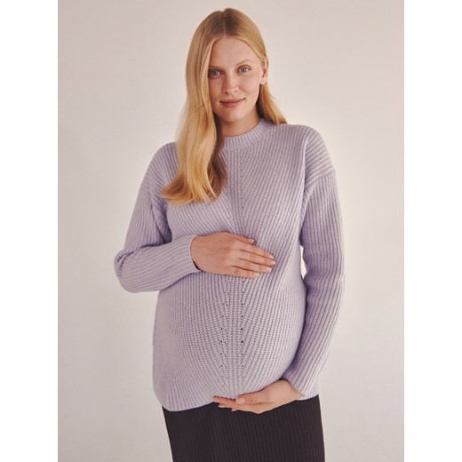 Reserved - Gładki sweter - lawendowy ze sklepu Reserved w kategorii Swetry ciążowe - zdjęcie 163474618
