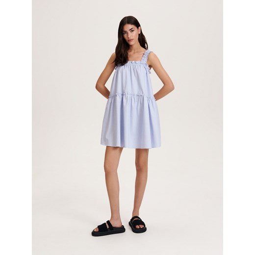 Reserved - Sukienka mini - niebieski ze sklepu Reserved w kategorii Sukienki - zdjęcie 163479105