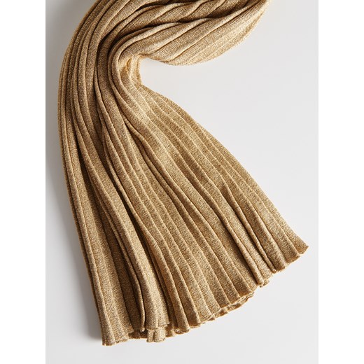 Reserved - Spodnie z połyskującej dzianiny - złoty Reserved XS Reserved