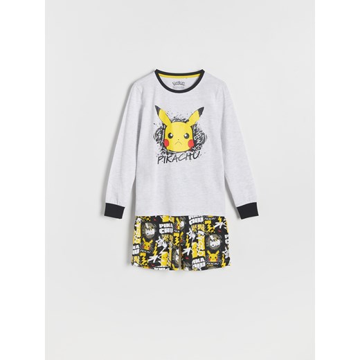 Reserved - Dwuczęściowa piżama Pokémon - czarny ze sklepu Reserved w kategorii Piżamy dziecięce - zdjęcie 163482266