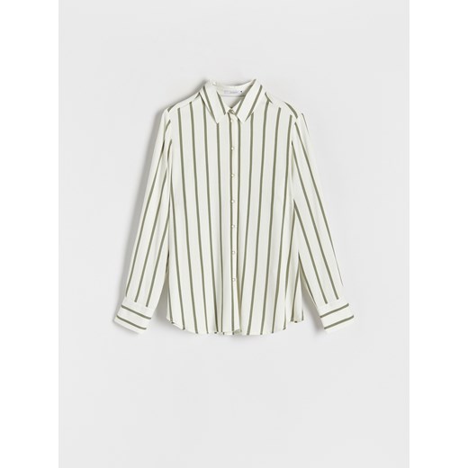 Reserved - Koszula w paski - zielony Reserved XS Reserved