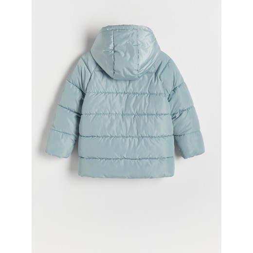 Reserved - Pikowana kurtka z kapturem - jasnozielony ze sklepu Reserved w kategorii Kurtki dziewczęce - zdjęcie 163485518