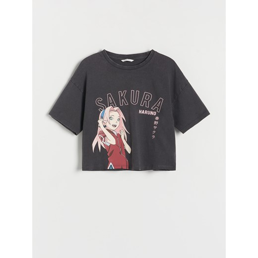 Reserved - T-shirt Naruto - szary Reserved 116 (5-6 lat) Reserved
