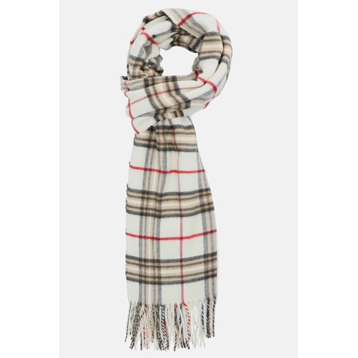 Szal Kremowy w Kratę Tartan Unisex ze sklepu Lancerto S.A. w kategorii Dodatki męskie - zdjęcie 163486957