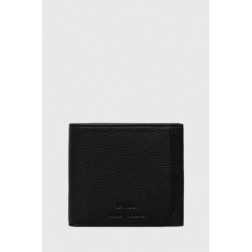 Polo Ralph Lauren portfel skórzany męski kolor czarny ze sklepu ANSWEAR.com w kategorii Portfele męskie - zdjęcie 163493709