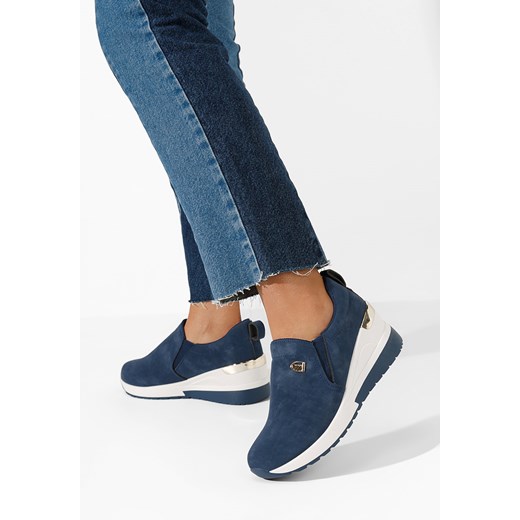 Półbuty damskie Zapatos wiązane casual na koturnie