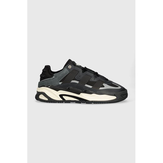 adidas Originals sneakersy skórzane Niteball kolor czarny ID8067 ze sklepu PRM w kategorii Buty sportowe męskie - zdjęcie 163502497