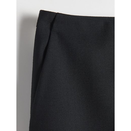 Reserved - Spodnie flare z wełną - czarny Reserved XL Reserved