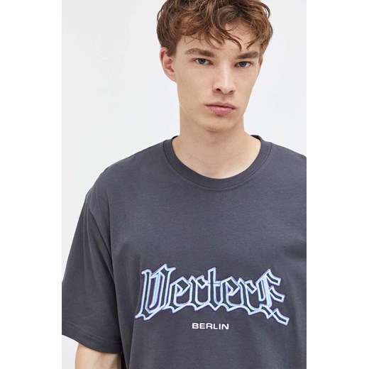 Vertere Berlin t-shirt bawełniany kolor szary wzorzysty Vertere Berlin XL ANSWEAR.com