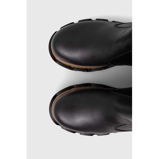Alohas kozaki skórzane Jagger damskie kolor czarny na platformie S00563.25 Alohas 40 ANSWEAR.com