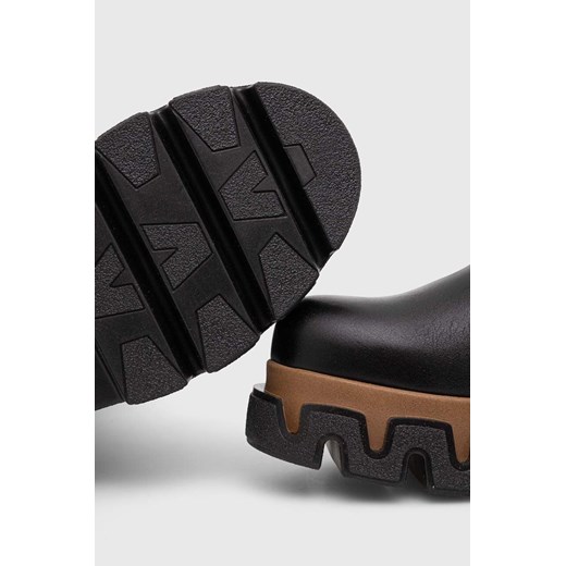 Alohas kozaki skórzane Jagger damskie kolor czarny na platformie S00563.25 Alohas 37 ANSWEAR.com