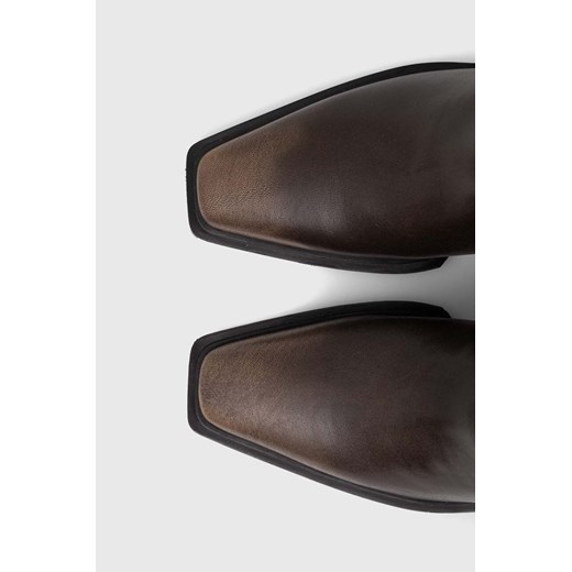 Vagabond Shoemakers kowbojki skórzane ALINA damskie kolor brązowy na słupku Vagabond Shoemakers 38 ANSWEAR.com