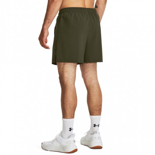 Męskie spodenki treningowe Under Armour Project Rock 5" Woven Short - khaki Under Armour XL Sportstylestory.com
