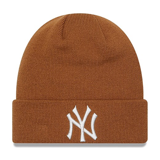 Czapka New Era New York Yankees League Essential 60364360 - brązowa ze sklepu streetstyle24.pl w kategorii Czapki zimowe męskie - zdjęcie 163509865