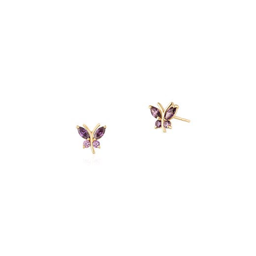 Kolczyki złote motyle ZIO/KC57 W.KRUK