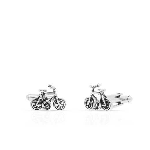 Spinki do koszuli srebrne rowery WWK/MS1467 W.KRUK