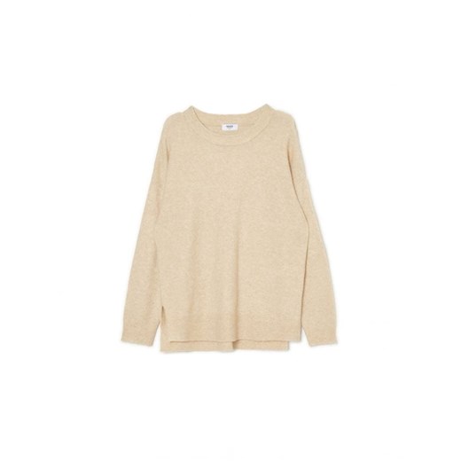 Cropp - Kremowy melanżowy sweter - kremowy ze sklepu Cropp w kategorii Swetry damskie - zdjęcie 163527848