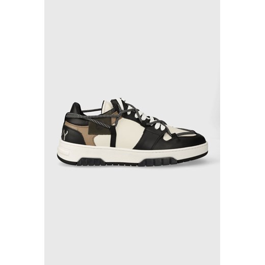 Off Play sneakersy skórzane SORRENTO kolor czarny SORRENTO 1 BLACK LATTE ARMY GREEN ze sklepu ANSWEAR.com w kategorii Buty sportowe męskie - zdjęcie 163534869