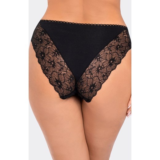 Klasyczne czarne figi z wysokim stanem BBL 191, Kolor czarny, Rozmiar S, Babell ze sklepu Intymna w kategorii Majtki damskie - zdjęcie 163539208