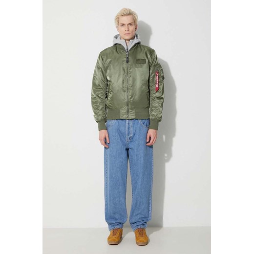 Alpha Industries kurtka MA-1 D-Tec męska kolor zielony przejściowa 183110.01 Alpha Industries S okazyjna cena PRM