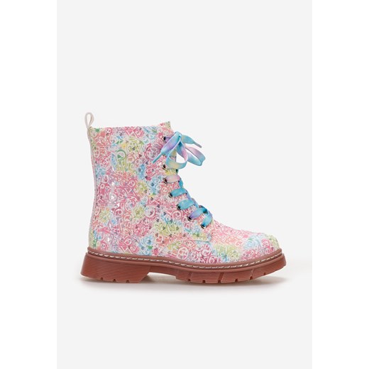 Wielokolorowy botki dziewczęce Prinna ze sklepu Zapatos w kategorii Buty zimowe dziecięce - zdjęcie 163539296