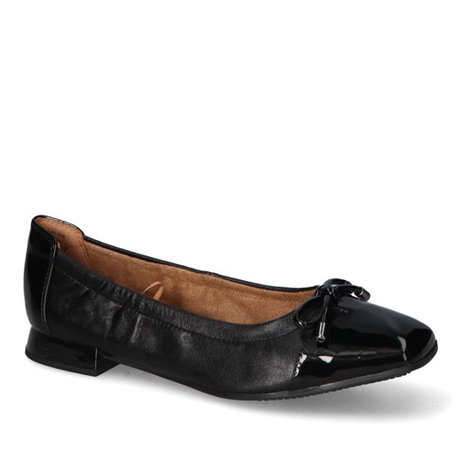 Baleriny Caprice 9-22104-41/019 Czarne lico+ lakier ze sklepu Arturo-obuwie w kategorii Balerinki - zdjęcie 163542059