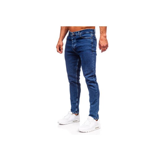 Granatowe spodnie jeansowe męskie regular fit Denley 6053 33/L wyprzedaż Denley