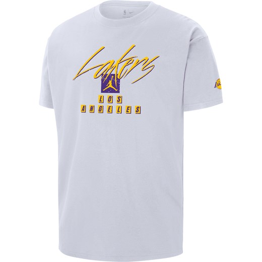T-shirt męski Jordan NBA Max90 Los Angeles Lakers Courtside Statement Edition - Biel ze sklepu Nike poland w kategorii T-shirty męskie - zdjęcie 163547916