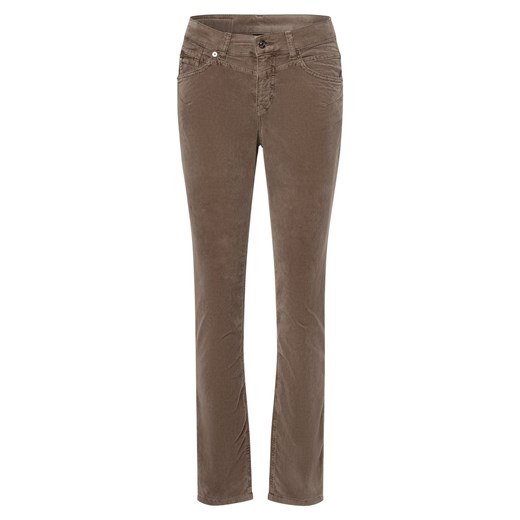 MAC Spodnie Kobiety Bawełna taupe jednolity ze sklepu vangraaf w kategorii Spodnie damskie - zdjęcie 163562558