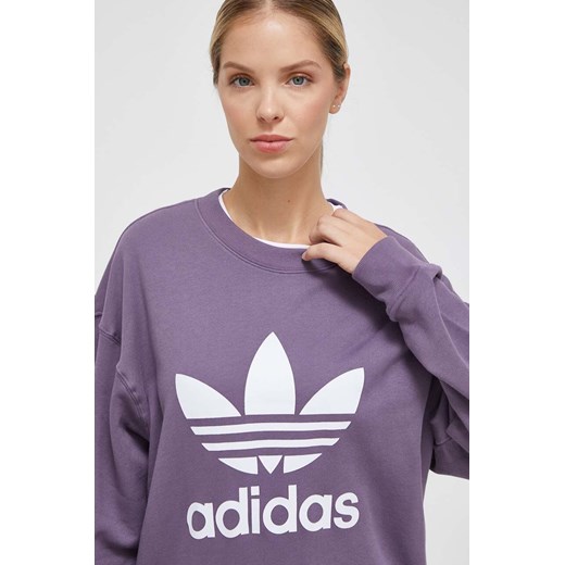 Fioletowa bluza damska Adidas Originals sportowa