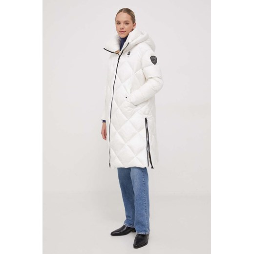 Blauer kurtka puchowa damska kolor biały zimowa ze sklepu ANSWEAR.com w kategorii Kurtki damskie - zdjęcie 163573178