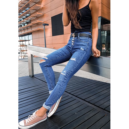 Blue Opium Jeans Push Up  Wysoki Stan S (27) Ligari