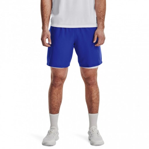 Męskie spodenki treningowe Under Armour UA Woven Graphic Shorts - niebieskie ze sklepu Sportstylestory.com w kategorii Spodenki męskie - zdjęcie 163589048