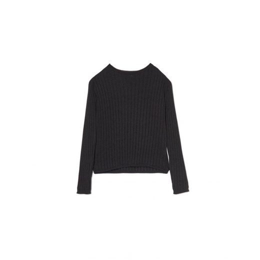 Cropp - Czarny sweter z ażurowym wzorem - czarny ze sklepu Cropp w kategorii Swetry damskie - zdjęcie 163590718