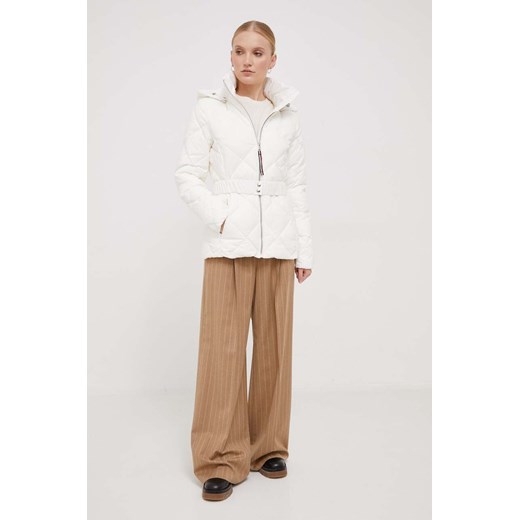 Tommy Hilfiger kurtka damska kolor biały zimowa Tommy Hilfiger L ANSWEAR.com