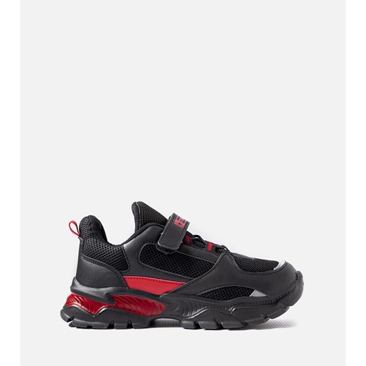 Czarno-czerwone sneakersy na rzepy Blanchefle ze sklepu gemre w kategorii Buty sportowe dziecięce - zdjęcie 163601775