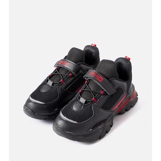 Czarno-czerwone sneakersy na rzepy Blanchefle Gemre 32 gemre