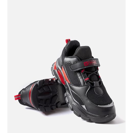 Czarno-czerwone sneakersy na rzepy Blanchefle Gemre 32 gemre