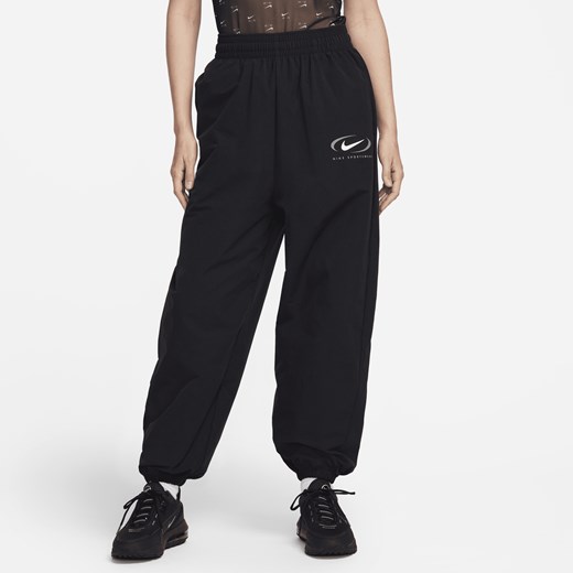 Damskie joggery z tkaniny Nike Sportswear - Czerń Nike S (EU 36-38) Nike poland