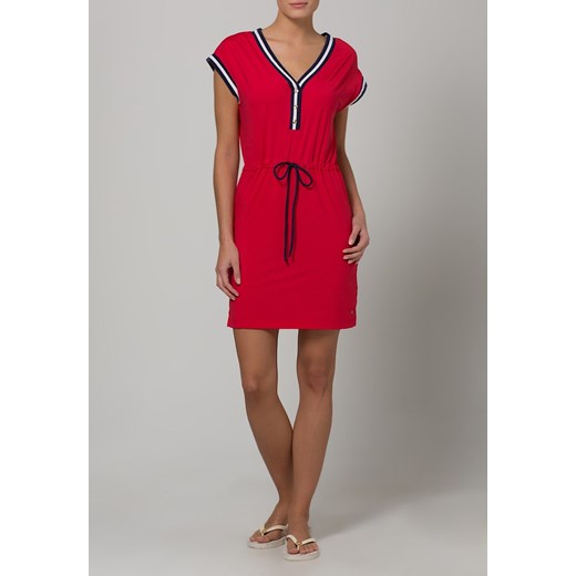 Tommy Hilfiger Sukienka z dżerseju ski patrol zalando czerwony materiałowe