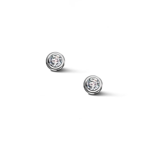 Kolczyki srebrne z cyrkoniami - Zodiak ze sklepu YES.pl w kategorii Kolczyki - zdjęcie 163621159