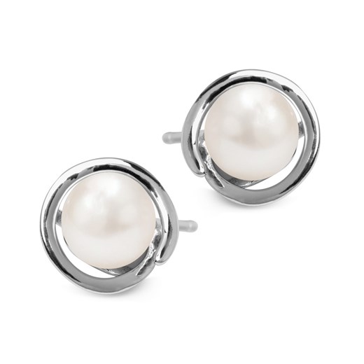 Kolczyki srebrne z perłami ze sklepu YES.pl w kategorii Kolczyki - zdjęcie 163621186