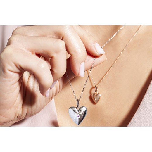 Naszyjnik srebrny z rubinem - BeLoved One Size YES.pl